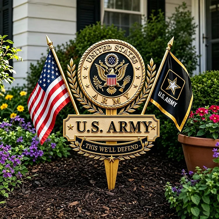 U.S. Military Branch Tribute Garden Stake