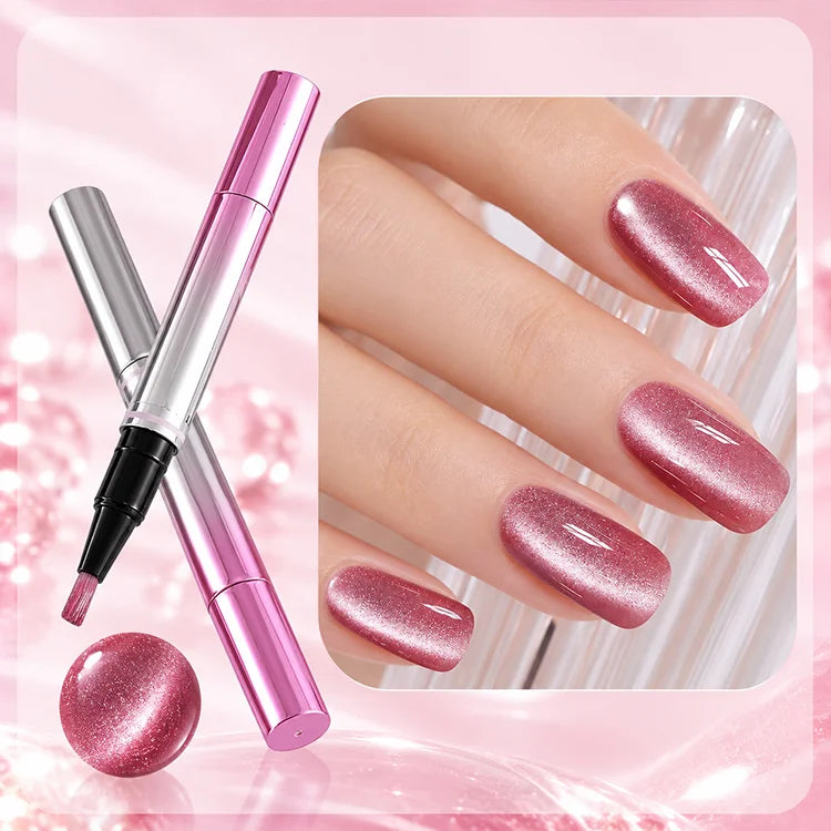 7-in-1 One-Step Cat Eye Gel Polish Pen – Magnetic Nail Art