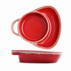 800G Real Ceramic Divided Bowl – 24 oz Soup & Side Serving Dish