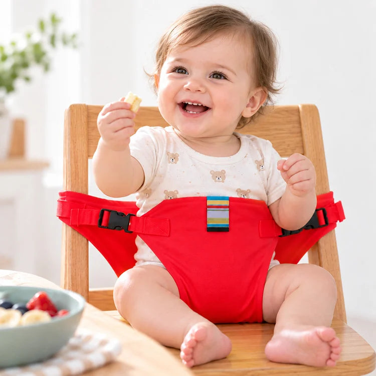 Portable Baby Feeding Support Strap – Adjustable Mealtime Chair Wrap