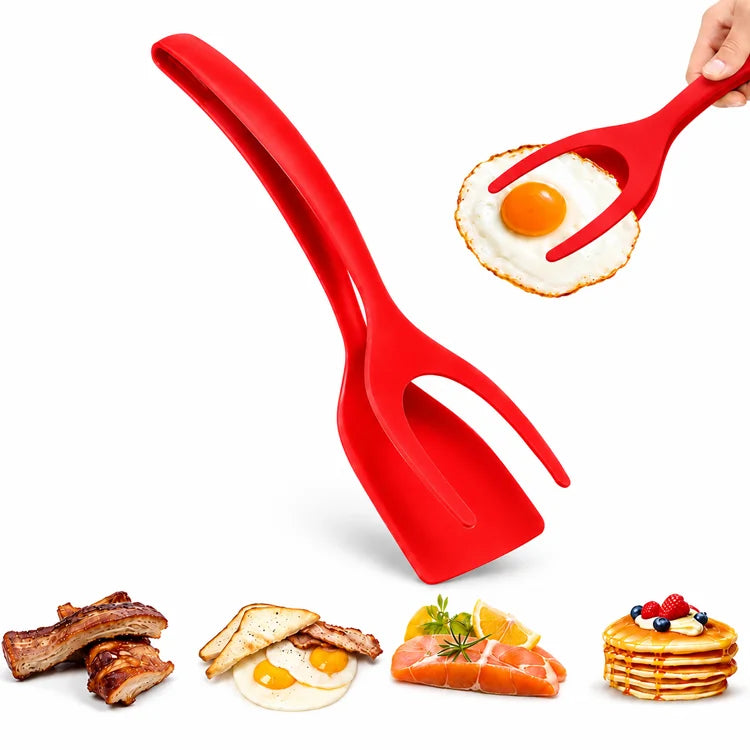 2-in-1 Flip Spatula Tongs