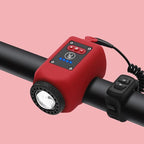 Rechargeable 2-in-1 Bike Light & 110dB Horn with 4 LED Modes
