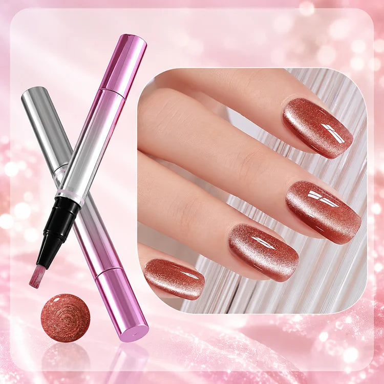 7-in-1 One-Step Cat Eye Gel Polish Pen – Magnetic Nail Art