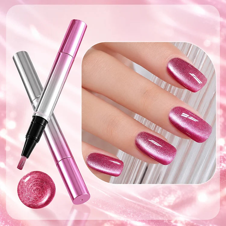 7-in-1 One-Step Cat Eye Gel Polish Pen – Magnetic Nail Art
