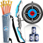 LED Light-Up Kids Bow & Arrow Target Set