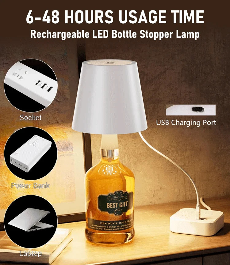 🔋 <strong>Rechargeable Lamp & USB Charging</strong>