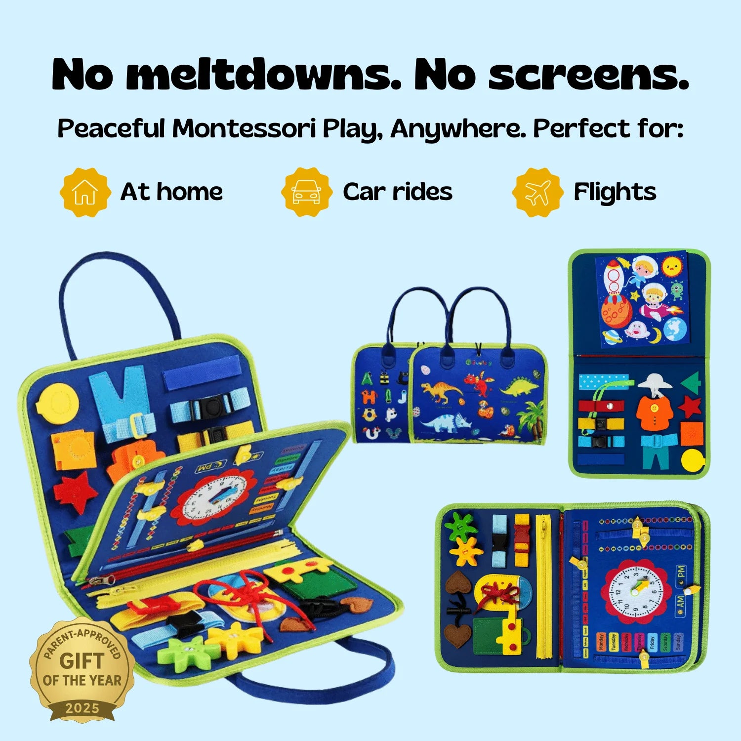 Montessori Busy Board for Toddlers