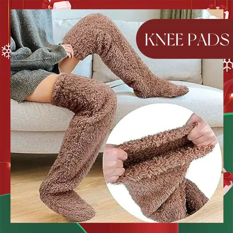 ✨ TeddyCozy - Premium Plush Thigh-High Warmers