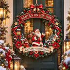 Large Size Wooden Christmas Door Sign