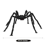 Giant Posable Spider & Web Halloween Decoration
