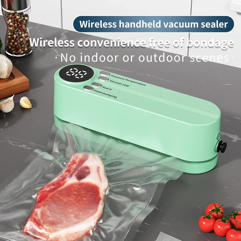 ✨ LuxeSeal™ 3-in-1 Cordless Mini Vacuum Sealer——Preserve Freshness. Elevate Daily Living