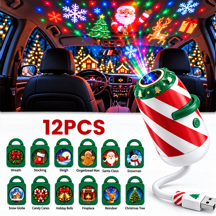 Christmas Car Window Projector Light