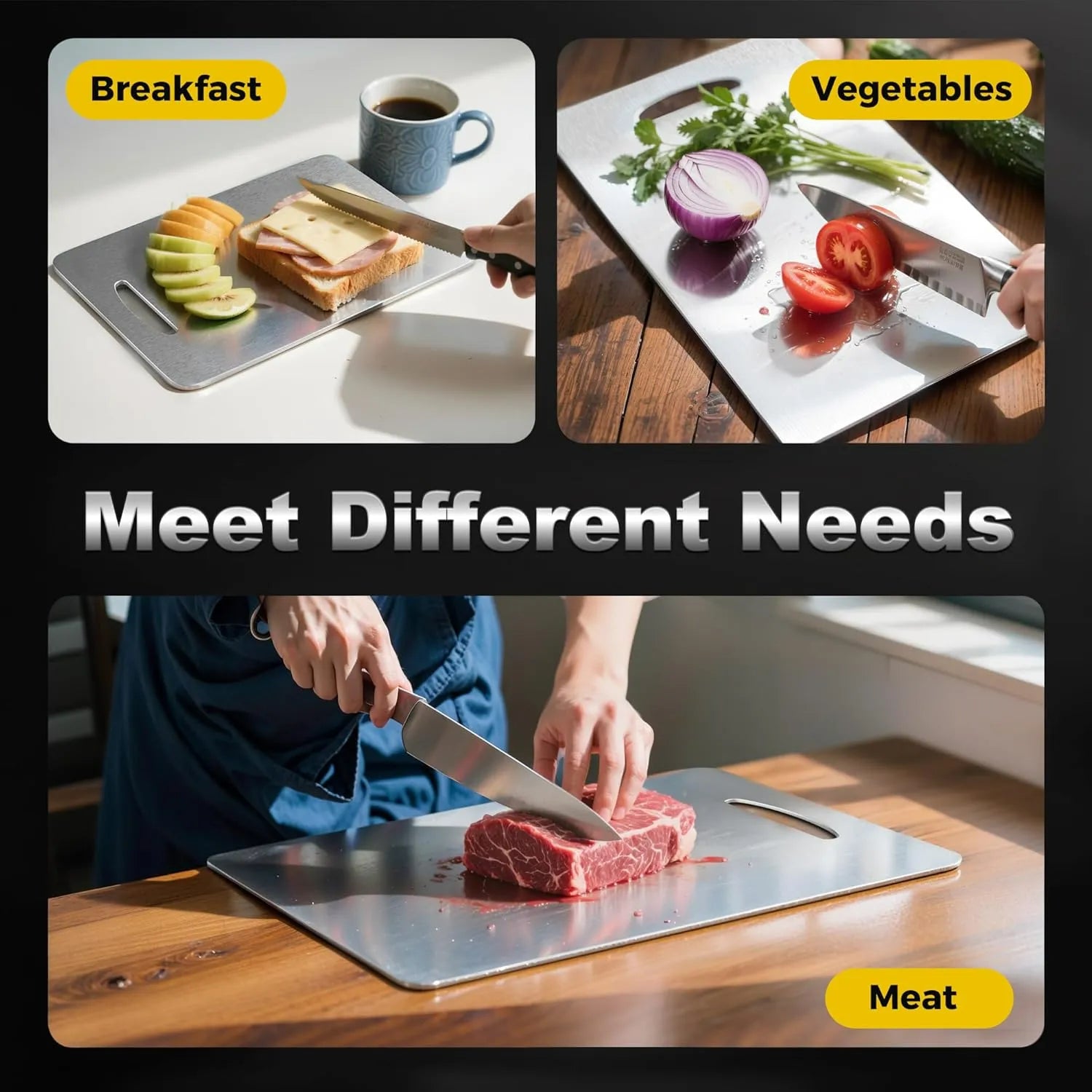 SnuggyHome Titanium Cutting Board