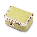 🔥 Genuine Leather Mini Jewelry Box – Travel-Ready & Tangle-Free