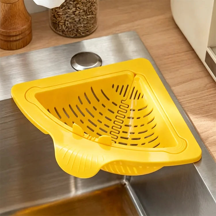 Magnetic Twist-Release Corner Sink Strainer