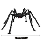 Giant Posable Spider & Web Halloween Decoration