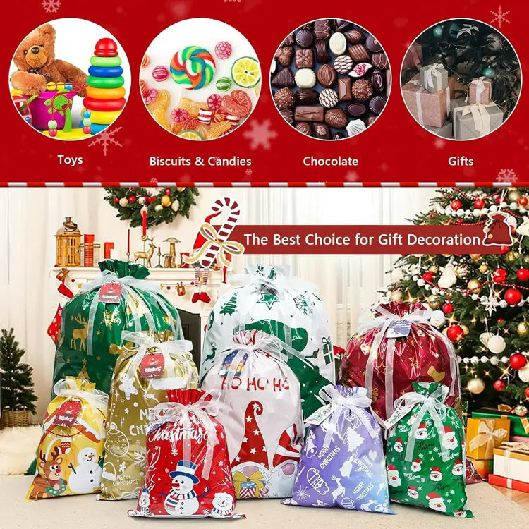Deluxe Christmas Gift Bag Set