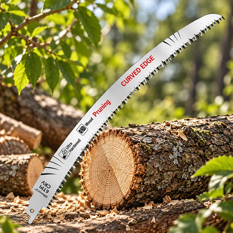 4-Piece Curved Pruning Saw Blade Set – 6″/9″/12″/15″ Reciprocating Saw Blades