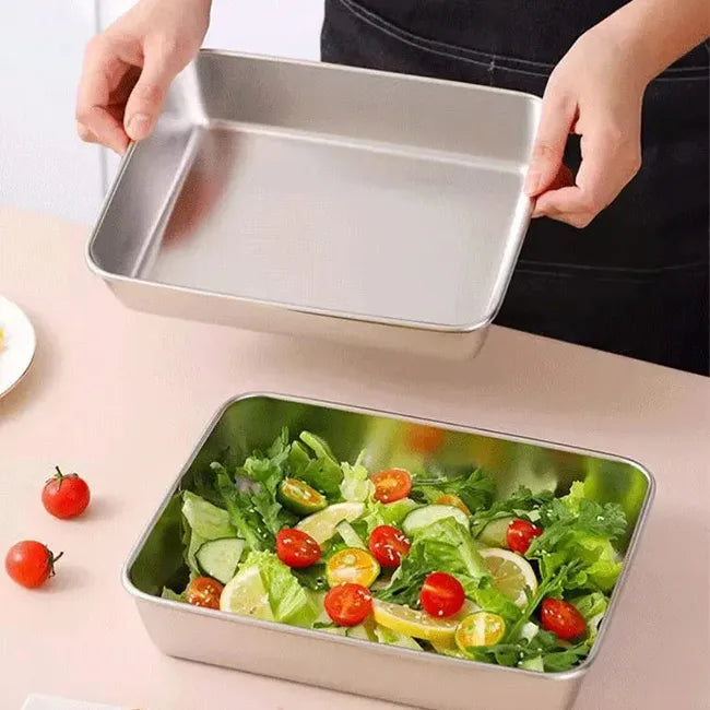 FreshMate - Stainless Steel Food Box (With Lid)