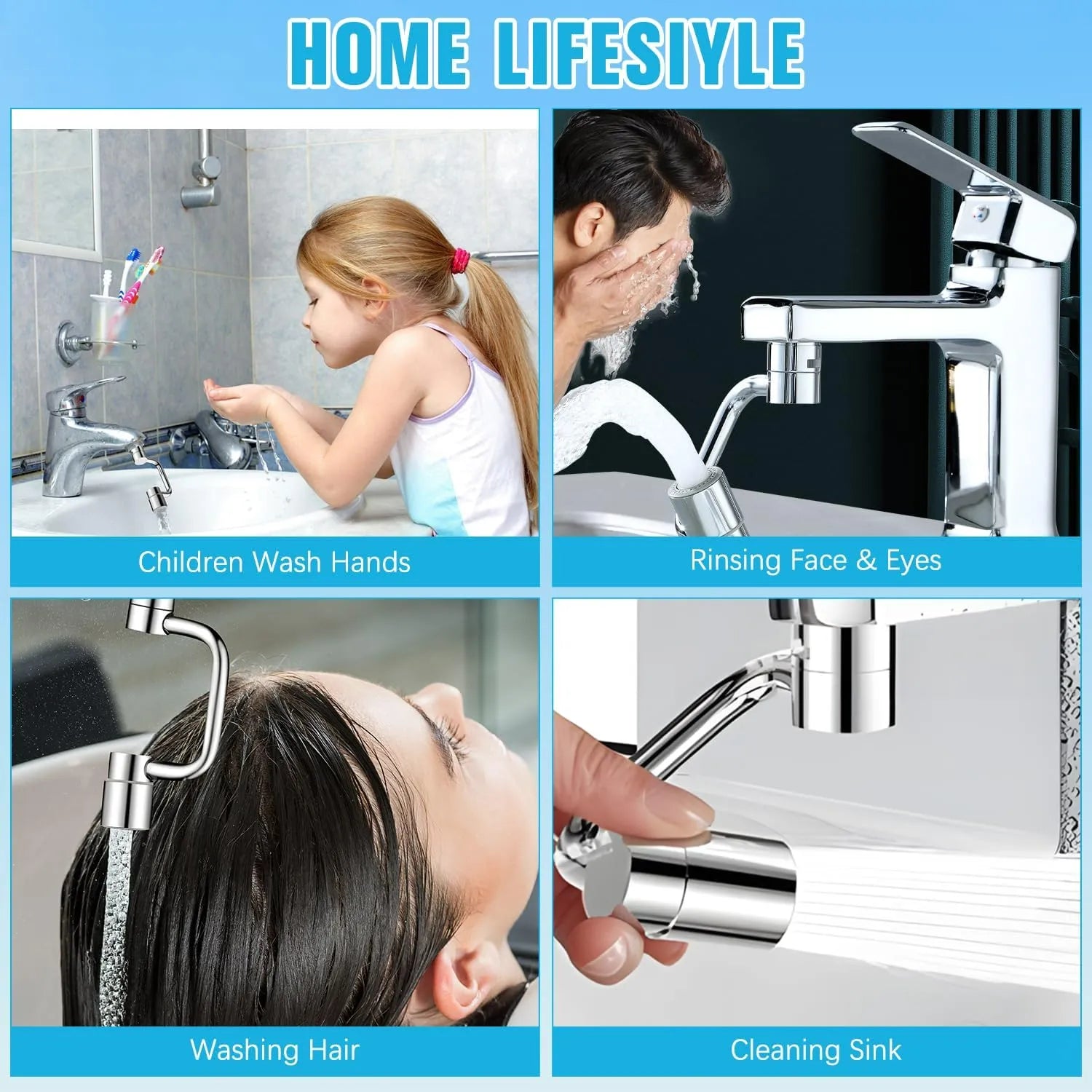 AquaPivot - 1080° Rotating Faucet Extension