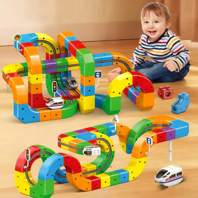 3D Gravity Rail STEM Train Set