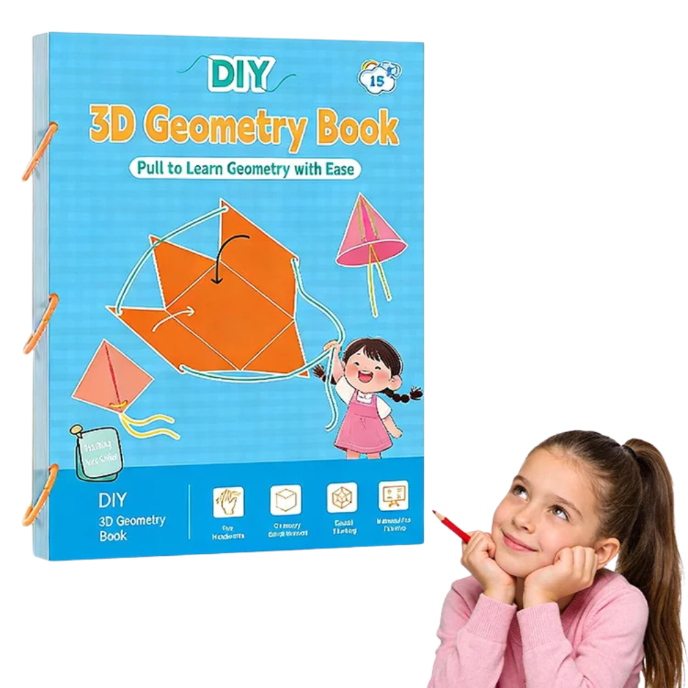 DIY 3D Geometry Book – Hands-On Math Learning Kit For Kids