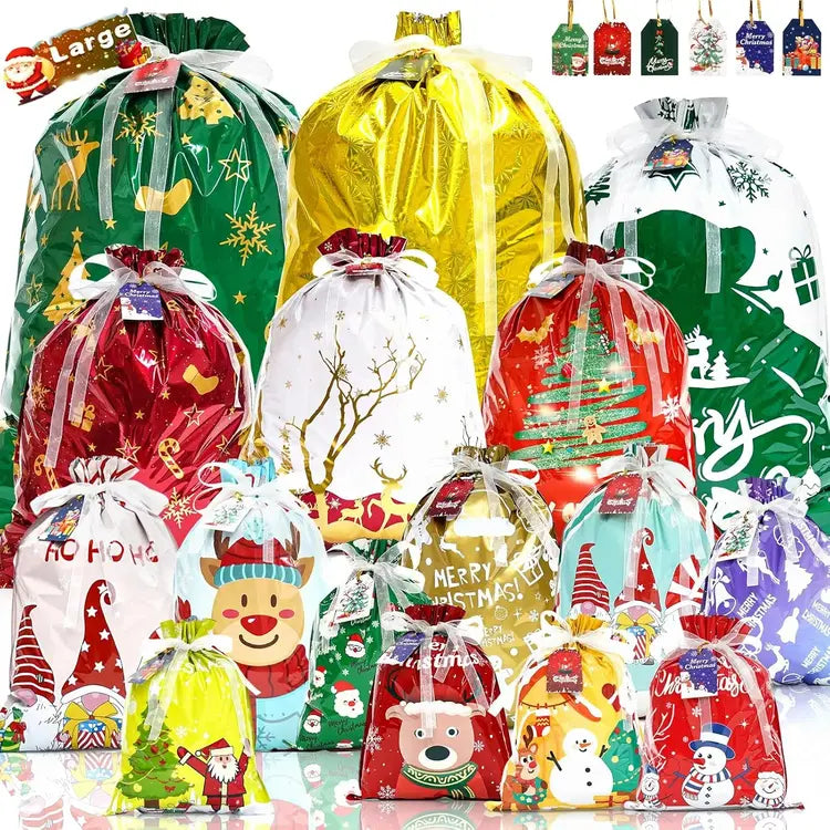 Deluxe Christmas Gift Bag Set
