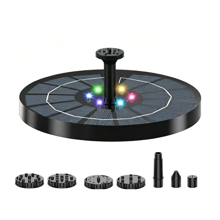 🌞Solar Fountain Light — Floating Water Pump with Color LED for Garden & Bird Bath