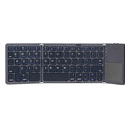 Tri-Fold Bluetooth Keyboard with Touchpad — Full Typing Anywhere