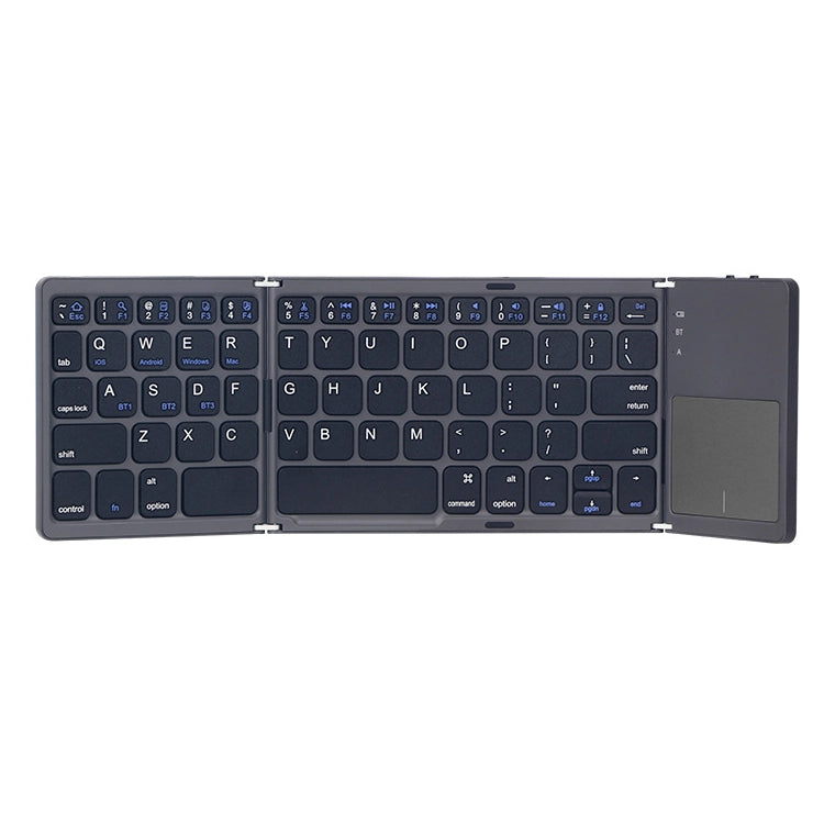 Tri-Fold Bluetooth Keyboard with Touchpad — Full Typing Anywhere