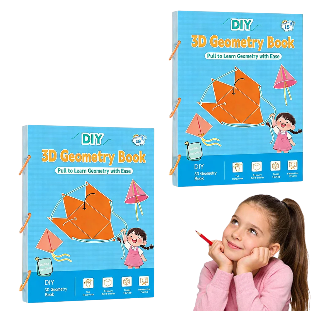 DIY 3D Geometry Book – Hands-On Math Learning Kit For Kids