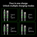 240W 4-in-1 USB Charging Cable
