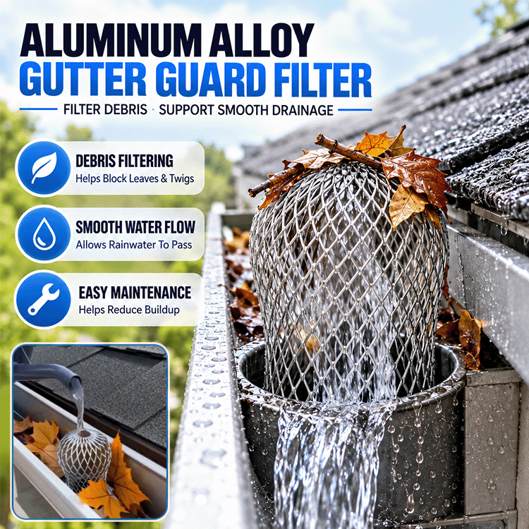 Aluminum Alloy Gutter Guard Filter