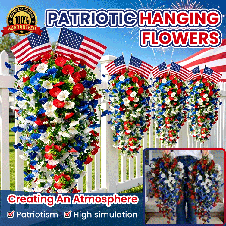 🦅🦅LAST DAY 50% OFF-🔥250th Anniversary Patriotic Hanging Flower