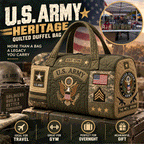 Hand-Finished U.S. Military Heritage Quilted Duffel Bag
