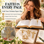 Christian Gold Bookmark Clips