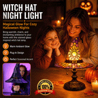 Witch Hat Stained Glass Lamp