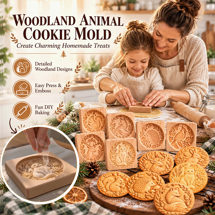 Woodland Animal Cookie Mold