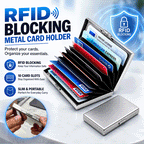 10-Card Stainless Steel RFID Blocking Wallet