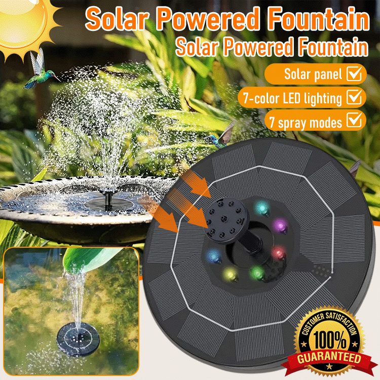 🌞Solar Fountain Light — Floating Water Pump with Color LED for Garden & Bird Bath