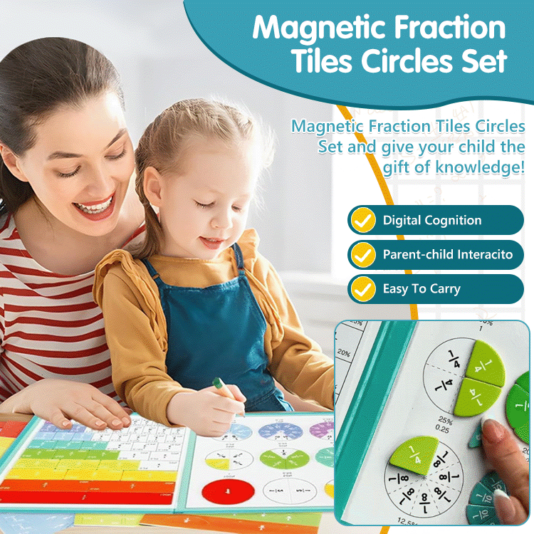 MagnaFraction Learning Book – Magnetic Fraction Puzzle Set