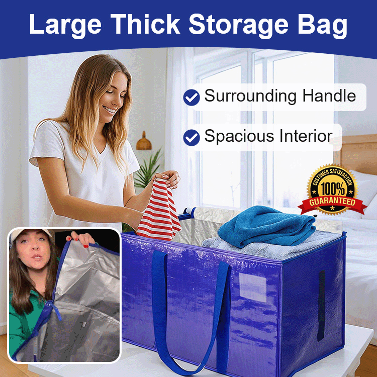 Heavy-Duty Extra Large Storage Moving Bags with Zipper & Handles