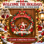 Large Size Wooden Christmas Door Sign