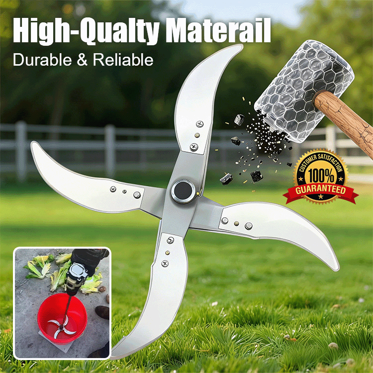Drill-Powered Vegetable Shredder — Fast Feed Cutter Tool