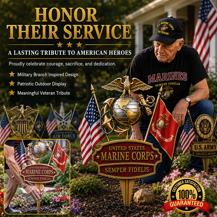 U.S. Military Branch Tribute Garden Stake