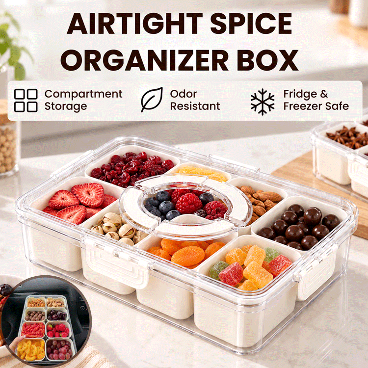 Portable Divided Food Storage Container