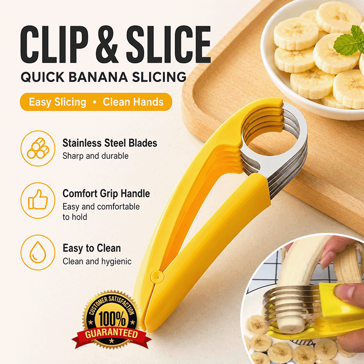 One-Press Banana & Soft Fruit Slicer
