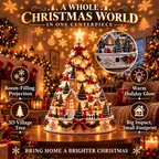 Christmas Village Projection Tree Lamp