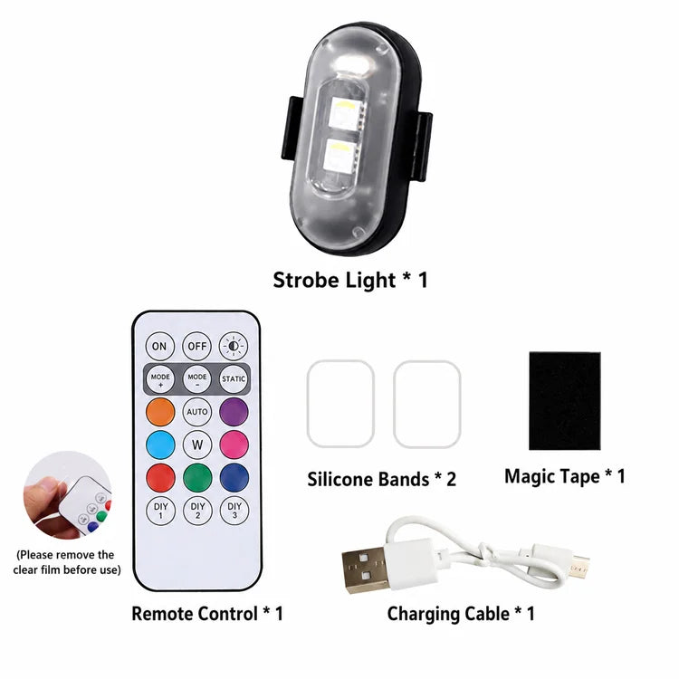 RemoteGlow™ Wireless Rechargeable LED Safety Lights