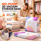 No-Pump 3D Vacuum Storage Bags